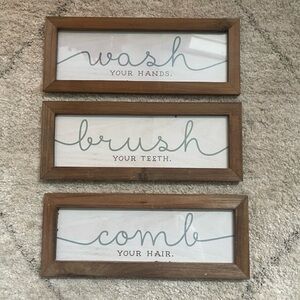 Bathroom decoration 3 frames